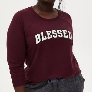 Torrid 6x Burgundy Blessed sweater